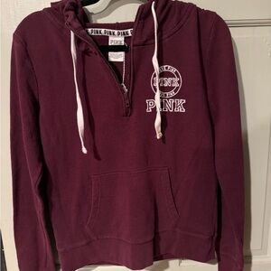 Victoria's Secret Maroon Hoodie Sweater